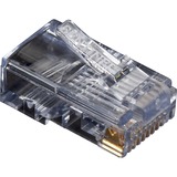 Black Box RJ45 Modular Plug For Round Stranded Cable - 1 x 8-pin RJ-45 Network Male - TAA Compliant