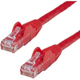 StarTech.com 6in Red Cat6 Patch Cable with Snagless RJ45 Connectors - Short Ethernet Cable - 6 inch Cat 6 UTP Cable