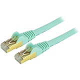 StarTech.com+14ft+CAT6a+Ethernet+Cable+-+10+Gigabit+Category+6a+Shielded+Snagless+100W+PoE+Patch+Cord+-+10GbE+Aqua+UL+Certified+Wiring%2FTIA