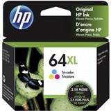 HP 64XL Original High Yield Inkjet Ink Cartridge - Tri-color - 1 Each - 415 Pages