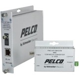 Pelco FMCI Series Ethernet Optical Fiber Media Converters - 1 x Network (RJ-45) - 1 x ST Ports -...