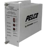 Pelco FTV40D2S1ST Video Extender Transmitter - 4 Input Device - 226377.95 ft Range - 4 x ST Ports -...