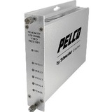 Pelco FTV40S1ST Video Extender Transmitter - 4 Input Device - 226377.95 ft Range - 4 x ST Ports -...