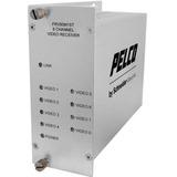 Pelco FTV80M1ST Video Extender Transmitter - 9842.52 ft Range - 1 x ST Ports - Optical Fiber,...