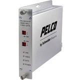 Pelco FRV10D1S1FC Video Extender Receiver - 1 Output Device - 226377.95 ft Range - Optical Fiber,...