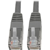 Tripp Lite by Eaton Cat6 Gigabit Molded (UTP) Ethernet Cable (RJ45 M/M) PoE Gray 15 ft. (4.57 m)