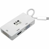 Tripp Lite by Eaton USB C to HDMI / DVI / VGA Multiport Adapter 4K USB Type C to HDMI, USB-C, USB Type-C