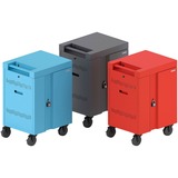 Bretford CUBE Cart Mini Charging Cart AC for 20 Devices, Sky Paint