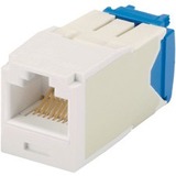 Panduit Mini-Com UTP Network Connector - 100 - 1 x RJ-45 Network Female - White (CJ6X88TGWH-C)