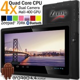 Zeepad 7DRK-Q Tablet - 7" - Quad-core (4 Core) - 512 MB RAM - 4 GB Storage - Android 4.4.2 KitKat