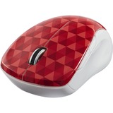 Verbatim Wireless Notebook Multi-Trac Blue LED Mouse - Diamond Pattern Red