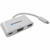 Comprehensive Type-C to VGA + USB3.0 + Power Delivery (PD) adapter