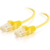C2G 3ft Cat6 Snagless Unshielded (UTP) Slim Ethernet Network Patch Cable - Yellow