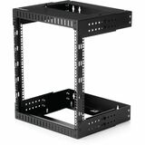 StarTech.com 2-Post 12U Heavy-Duty Wall Mount Network Rack, 19" Open Frame Server Rack with Adjustable Depth, Data Rack for IT Equipment~ - 2-Post 12U open frame network rack with adjustable depth (12-20in) - Durable heavy-duty 19" data server rack - Efficient flat pack shipping and hassle-free installation - M6 cage nuts, screws included - EIA/ECA-310 compliant; Max capacity 200lbs/90kg~
