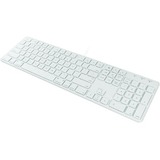 Image of Macally 104 key Ultra Slim USB Wired Keyboard for Mac and PC