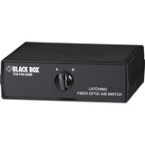 Black Box Fiber Optic A/B Desktop Switch - Latching with SC Single-Mode Connectors