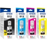 Epson T512220-S Ink Tanks & Bottles Epson T512 Dye Cyan Ink Bottle W/ Sensormatic T512220-s T512220s 010343934726