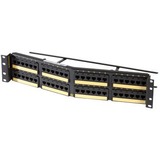 Ortronics Clarity Cat6a 48 Port Angled Panel - 110/6port - T568A/B - 3.5 x 19 - HD - 48 Port(s) -...