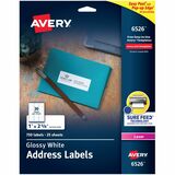 Avery%26reg%3B+Address+Labels%2C+Glossy+White%2C+1%22+x+2-5%2F8%22+%2C+750+Total+%286526%29