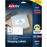 Avery%26reg%3B+Shipping+Labels%2C+Glossy+White%2C+2%22+x+4%22+%2C+250+Total+%286528%29