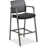 LLR30954 - Lorell Mesh Back Guest Stool with Arms