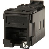 Ortronics Clarity High Density Jack (HDJ) CAT6, T568A/B, Black - 1 Pack - 1 x 8-pin RJ-45 Network...
