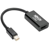 Tripp Lite by Eaton Keyspan Mini DisplayPort to HDMI Active Adapter/Video Converter (M/F) - 4K 60 Hz DP 1.2 HDCP 2.2 Black 6 in.