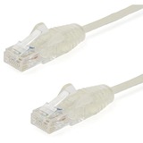 StarTech.com+6+ft+CAT6+Cable+-+Slim+CAT6+Patch+Cord+-+Gray+-+Snagless+RJ45+Connectors+-+Gigabit+Ethernet+Cable+-+28+AWG+-+LSZH+%28N6PAT6GRS%29