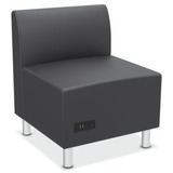 Basyx by HON Greet Lounge Chair | Armless | Integrated Power