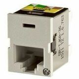 Ortronics Clarity Cat6a TracJack,T568A/B,8 Pos, WM Gray 180 Degree - 1 x RJ-45 Network - Female -...