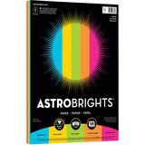 Astrobrights Color Copy Paper - 5 Assorted Colours - Letter - 8 1/2" x 11" - 24 lb Basis Weight - 89 g/m Grammage - Smooth - 100 / Pack - Carbon Neutral, Green Seal - Acid-free, Lignin-free, Bleed Proof - Lunar Blue, Solar Yellow, Terra Green, Cosmi