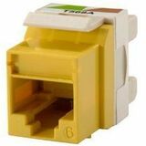 Ortronics TechChoice 6 Keystone jack, Yellow, 25pack - 25 Pack - 1 x RJ-45 Network Female - Yellow...