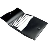 Avery Slide & View Letter Expanding File - 8 1/2" x 11" - 40 Sheet Capacity - 5 Pocket(s) - Black - 1 Each