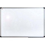 Floortex Viztex Porcelain Mag Dry-Erase Boards - 71" (5.9 ft) Width x 48" (4 ft) Height - White Ceramic Surface - Aluminum Frame - Rectangle - Horizontal/Vertical - 1 Each