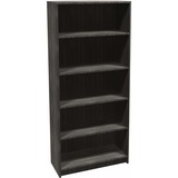 Heartwood Innovations Grey Dusk 5-shelf Bookcase - 31.5" x 13.6"71.5" - 5 Shelve(s) - 3 Adjustable Shelf(ves) - Finish: Gray Dusk - Thermofused Laminate (TFL) Table Top