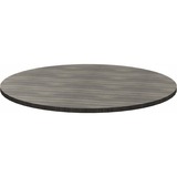Heartwood HDL Innovations Round Meeting Tables - 1"41.5" Top, 0.1" Edge - Material: Particleboard - Gray Dusk, Laminate Table Top - Scratch Resistant