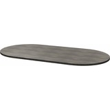 Heartwood Small Grey Racetrack Conference Table - 71" x 35.5" x 1" Top, 0.1" Edge - Material: Particleboard - Gray Dusk, Laminate Table Top - Scratch Resistant