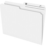 Pendaflex 1/2 Tab Cut Letter Top Tab File Folder - 8 1/2" x 11" - Top Tab Location - Ivory - 100 / Box