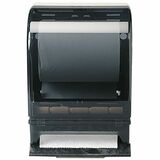 Designer Push Bar Roll Towel Dispenser - Push Bar, Roll Dispenser - 8.80" (223.52 mm) Height x 15.80" (401.32 mm) Width x 10.50" (266.70 mm) Depth - Smoke, Gray - Easy-to-load, Key Lock - 1 Each