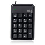 Adesso AKB-600HB 19-Key Mechanical Keypad with 3-Port USB Hub