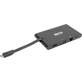 Tripp Lite U442-DOCK3-B Docking Station - for Notebook/Tablet PC/Desktop PC/Smartphone - 100 W - USB 3.0 Type C - 4 x USB Ports - 2 x USB 3.0 - Network (RJ-45) - HDMI - VGA - Thunderbolt - Wired