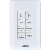 ATEN Control System - 8-button Keypad (US, 1 Gang)