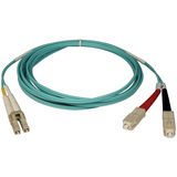 Tripp Lite by Eaton 10M 10Gb Duplex Multimode 50/125 OM3 LSZH Fiber Optic Patch Cable LC/SC Aqua 33' 33ft 10 Meter