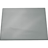 DURABLE Desk Pad with Transparent Overlay - Rectangle - 25.25" (641.35 mm) Width - Gray
