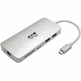 Eaton Tripp Lite Series USB-C Dock - 4K HDMI, USB 3.x (5Gbps), USB-A/C Hub, GbE, Memory Card, 60W PD Charging