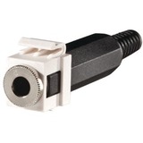 Image of Ortronics Keystone, 1/4" Stereo Jack, Solder, Cloud White