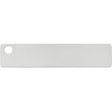 Panduit Marker tag, one hole, 316 Stainless Steel, rectangle, 3.50" x .75".