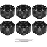 Thermaltake Pacific C-PRO G1/4 PETG Tube 16mm OD Compression - Black (6-Pack Fittings)