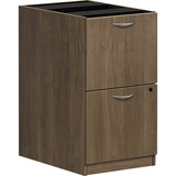 HON Foundation Pedestal File - 2-Drawer - 15.6" x 21.8" x 27.8" - 2 x File, File Drawer(s) - Finish: Pinnacle, Thermofused Laminate (TFL)