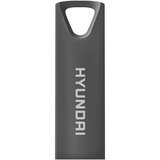 Hyundai Bravo Deluxe 16GB High Speed Fast USB 2.0 Flash Memory Drive Thumb Drive Metal, Space Grey